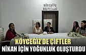 Köyceğiz'de çiftler nikah için yoğunluk oluşturdu