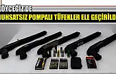 Köyceğiz'de ruhsatsız pompalı tüfekler ele geçirildi