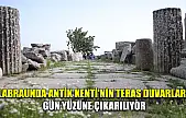 Labraunda Antik Kenti'nin teras duvarları gün yüzüne çıkarılıyor