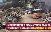 Marmaris'te ormana yakın alanda temizlik ateşi yakan şahıs gözaltına alındı