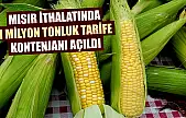 Mısır ithalatında 1 milyon tonluk tarife kontenjanı açıldı