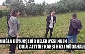 Muğla Büyükşehir Belediyesi'nden dolu afetine karşı hızlı müdahale