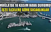 Muğla'da 18 Kasım Hava Durumu! İşte İlçelere Göre Sıcaklıklar