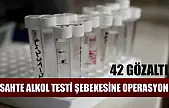 Sahte alkol testi şebekesine operasyon 42 gözaltı