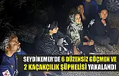 Seydikemer'de 6 Düzensiz Göçmen ve 2 Kaçakçılık Şüphelisi Yakalandı