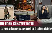 Şok eden cinayet notu: 'Delirmek üzereyim, annemi de öldürebilirim…'