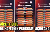 Süper Lig'de 36. haftanın programı açıklandı