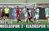 TFF 2. Lig: Muğlaspor: 2 - Elazığspor: 1