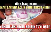 Türk-İş açıkladı: Mayıs Ayında açlık sınırı rekor kırdı! Yoksulluk sınırı 80 bin TL'yi aştı!