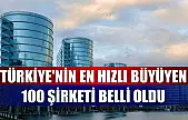 Türkiye'nin en hızlı büyüyen 100 şirketi belli oldu