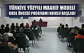 Türkiye Yüzyılı Maarif Modeli Okul Öncesi Programı kursu başladı