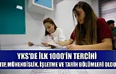 YKS'de ilk 1000'in tercihi tıp, mühendislik, işletme ve tarih bölümleri oldu