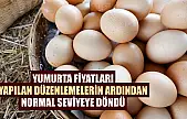 Yumurta fiyatları yapılan düzenlemelerin ardından normal seviyeye döndü