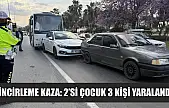 Zincirleme kaza: 2'si çocuk 3 kişi yaralandı