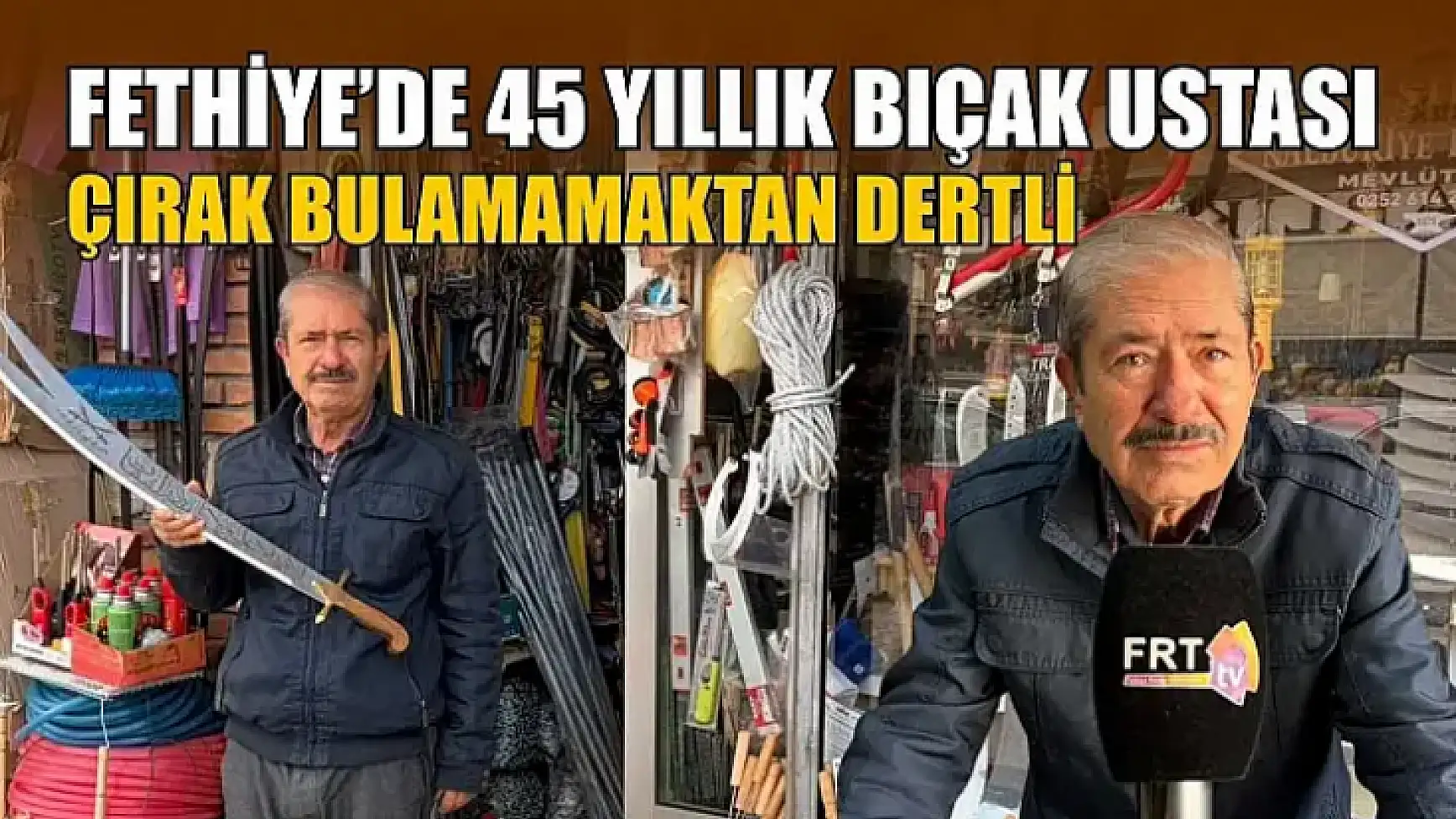 Fethiye'de 45 yıllık bıçak ustası çırak bulamamaktan dertli