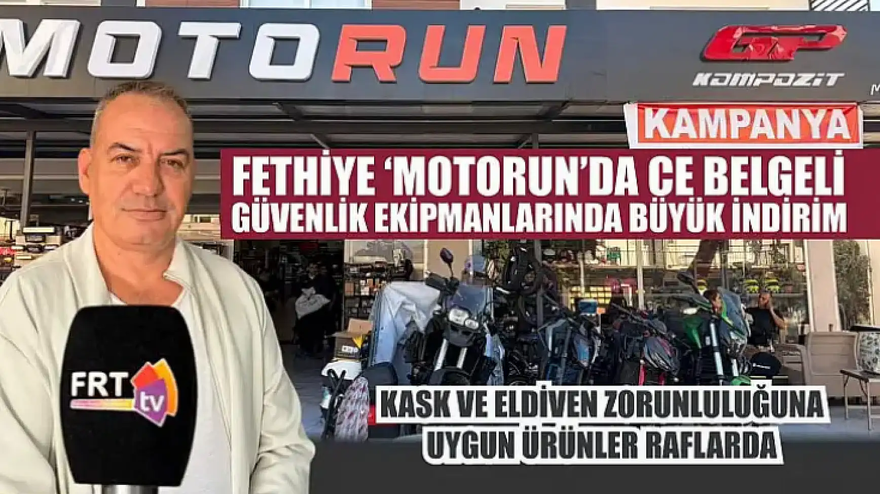 Fethiye 'Motorun'da CE Belgeli güvenlik ekipmanlarında büyük indirim
