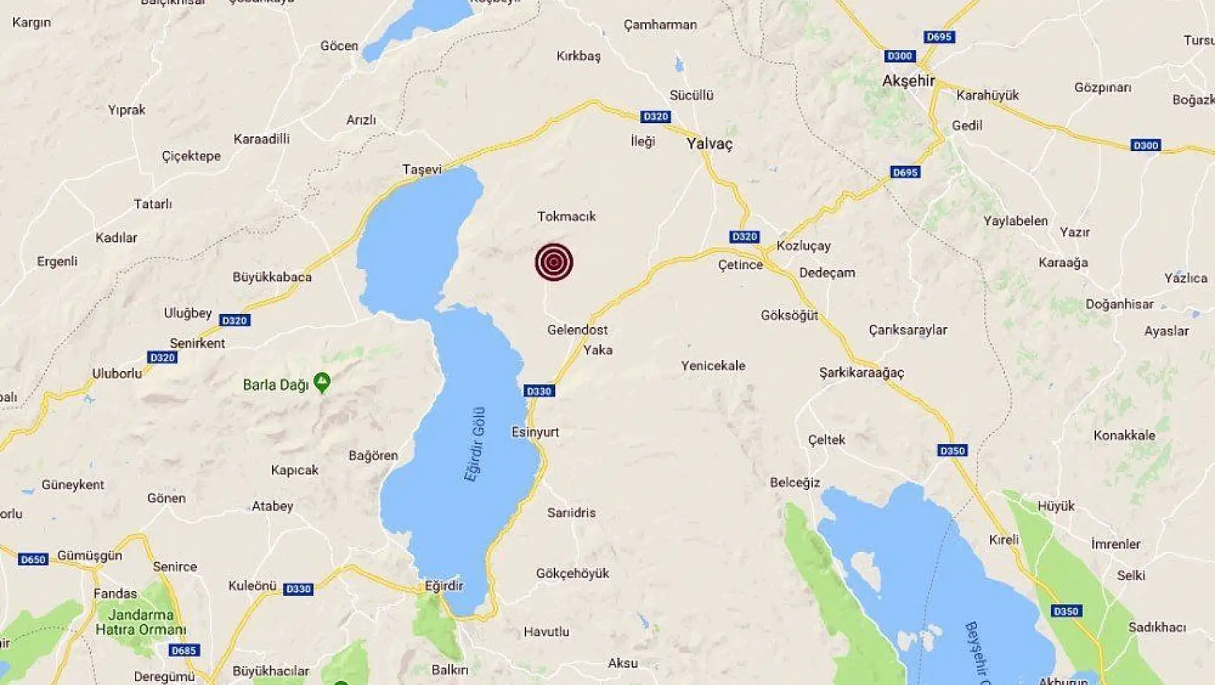 Isparta'da 3,5 büyüklüğünde deprem