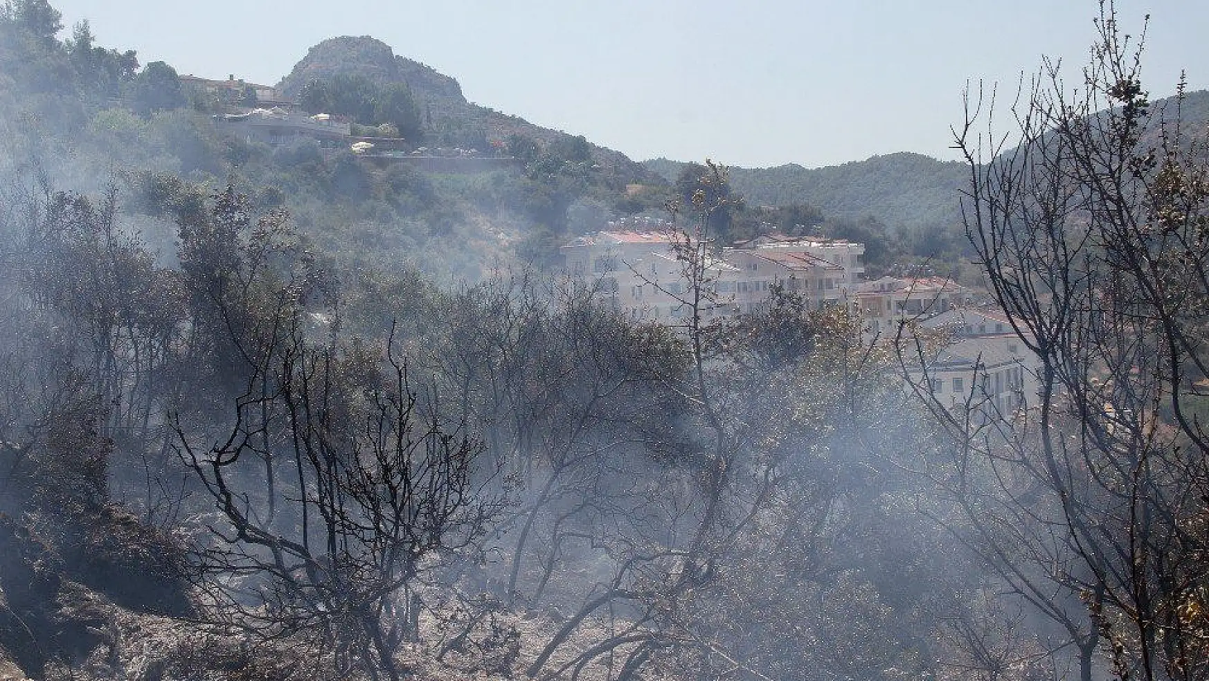 Fethiye'deki yangın kısa sürede söndürüldü
