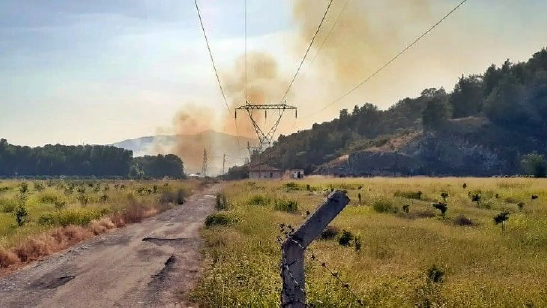 Dalaman'da orman yangınını söndürme çalışmaları sürüyor