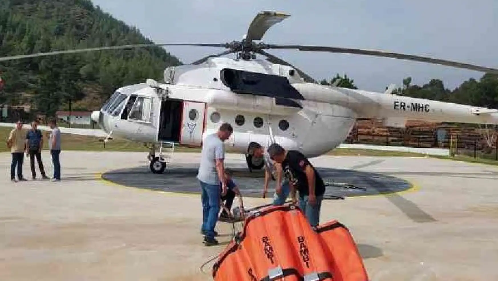 Muğla'da ilk yangın helikopteri göreve başladı