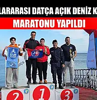 20. Uluslararası Datça Açık Deniz Kış Yüzme Maratonu yapıldı