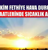 29 Ekim Fethiye Hava Durumu: Öğle Saatlerinde Sıcaklık Artıyor