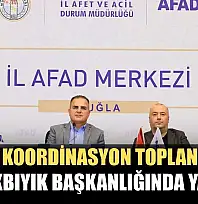 AFAD Koordinasyon toplantısı Vali Akbıyık başkanlığında yapıldı