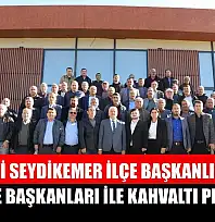 AK Parti Seydikemer İlçe Başkanlığı'ndan Mahalle Başkanları ile Kahvaltı Programı