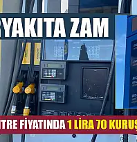 Akaryakıta zam: Benzinin litre fiyatında 1 lira 70 kuruşluk artış