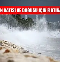 Akdeniz'in batısı ve doğusu için fırtına uyarısı