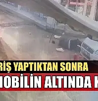 Alışveriş yaptıktan sonra otomobilin altında kaldı