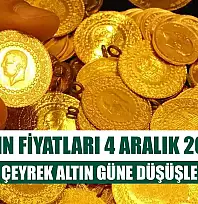 Altın Fiyatları 4 Aralık 2025: Gram ve Çeyrek Altın Güne Düşüşle Başladı