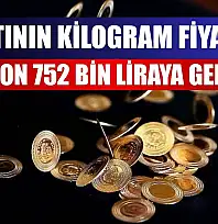 Altının kilogram fiyatı 5 milyon 752 bin liraya geriledi