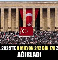 Anıtkabir, 2025'te 8 milyon 242 bin 170 ziyaretçiyi ağırladı