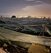 Antalya'da hortum seralara zarar verdi