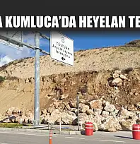 Antalya Kumluca'da Heyelan Tehlikesi