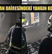 Apartman dairesindeki yangın korkuttu