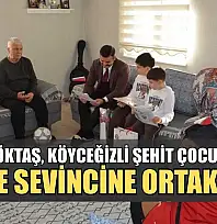 Bakan Göktaş, Köyceğizli şehit çocuklarının karne sevincine ortak oldu