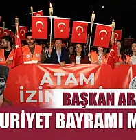 Başkan Aras'tan Cumhuriyet Bayramı Mesajı