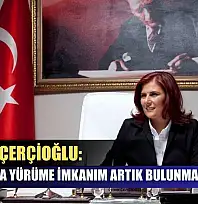 Başkan Çerçioğlu: 'Aynı yolda yürüme imkanım artık bulunmamaktadır'