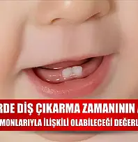 Bebeklerde diş çıkarma zamanının annenin gebelik hormonlarıyla ilişkili olabileceği değerlendiriliyor