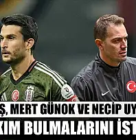 Beşiktaş, Mert Günok ve Necip Uysal'dan takım bulmalarını istedi