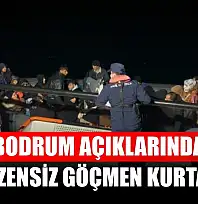 Bodrum açıklarında 31 düzensiz göçmen kurtarıldı