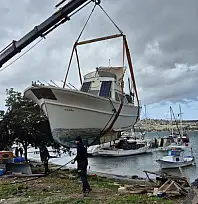 Bodrum'da 100 tekne koydan kaldırıldı