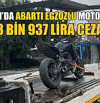 Bodrum'da abartı egzozlu motosiklete 28 bin 937 lira ceza