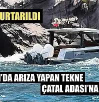Bodrum'da arıza yapan tekne Çatal Adası'na oturdu, 3 kişi kurtarıldı