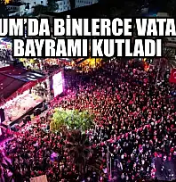 Bodrum'da binlerce vatandaş bayramı kutladı