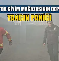Bodrum'da giyim mağazasının deposunda yangın paniği