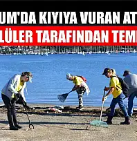 Bodrum'da kıyıya vuran atıklar gönüllüler tarafından temizlendi