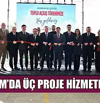Bodrum'da üç proje hizmete girdi